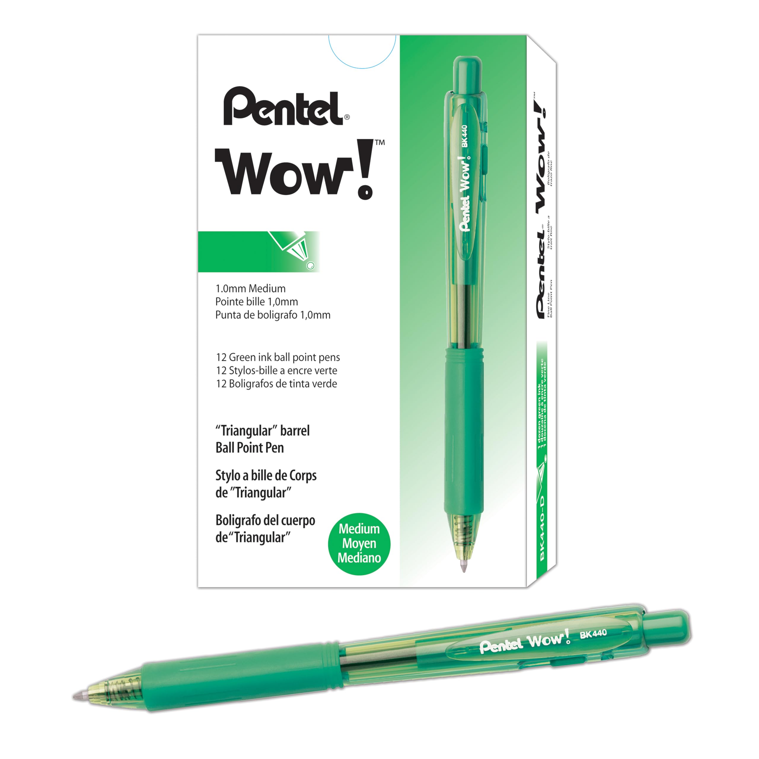Amazon.com : Pentel Wow! Retractable Ballpoint Pens, (1.0mm